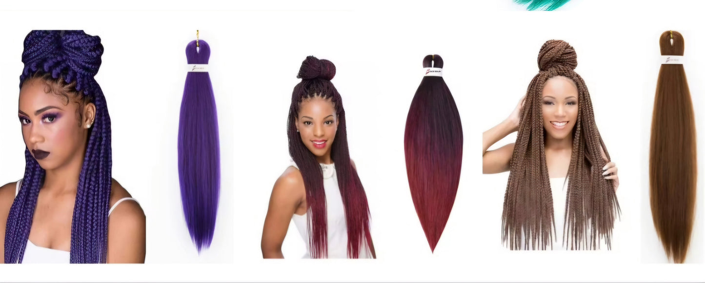 Kanekalon 3X Pre Stretched Braiding Hair 26"