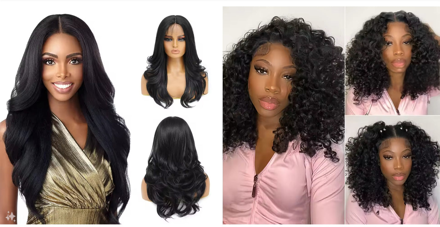 Synthetic Hair Full Wig