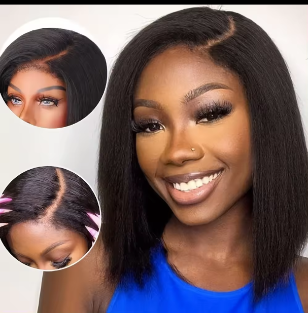 Human Hair Lacefront Bob Wigs 13x4, 250 Density