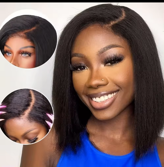 Human Hair Lacefront Bob Wigs 13x4, 250 Density