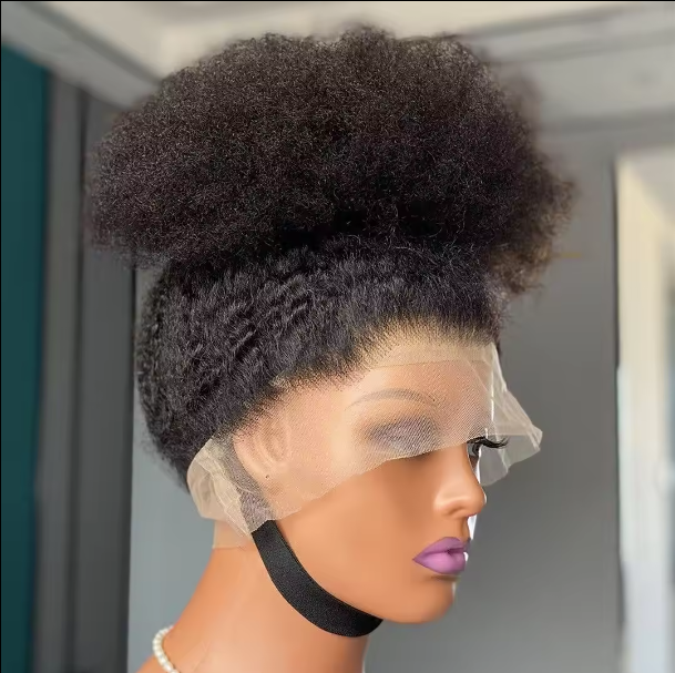 Brazilian Virgin Kinky Curly Human Hair Wig 13x4 Pre Plucked Lacefront (16"-32")