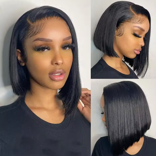 HD Lace Front Wig Glueless Human Hair 13x4 Bob