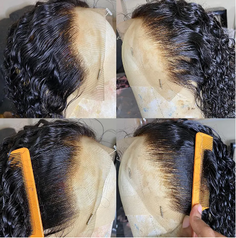 Upscale 100% Human Hair Wear and Go Glueless Lace Front Wig Deep Wave