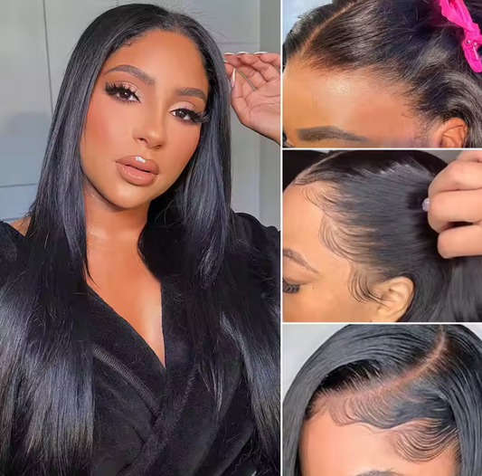 Upscale 100% Human Hair HD Lace Front Wig Wear and Go Straight